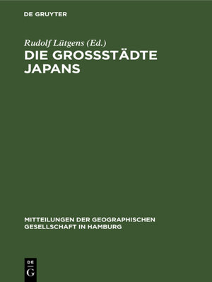cover image of Die Großstädte Japans